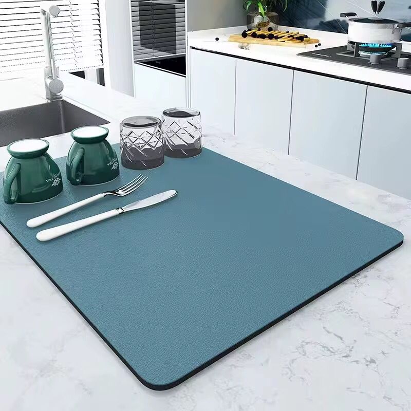 Tapis de comptoir de cuisine doux diatomite absorbant