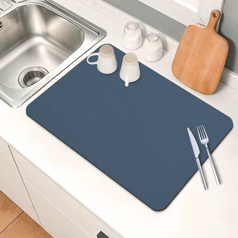 Tapis de comptoir de cuisine doux diatomite absorbant